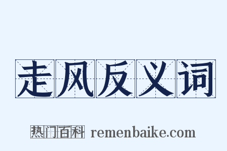 走风反义词是什么意思的图片
